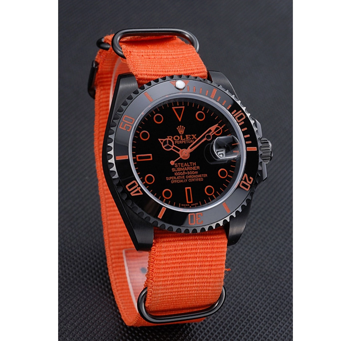 Good Copy Rolex Watches 622011 Nylon Submariner Stealth Strap Rolex Orange 0712